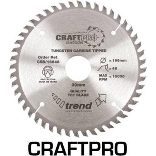 Trend CRAFTPRO Non Stick Wood Cutting Saw Blade 235mm 40T 30mm