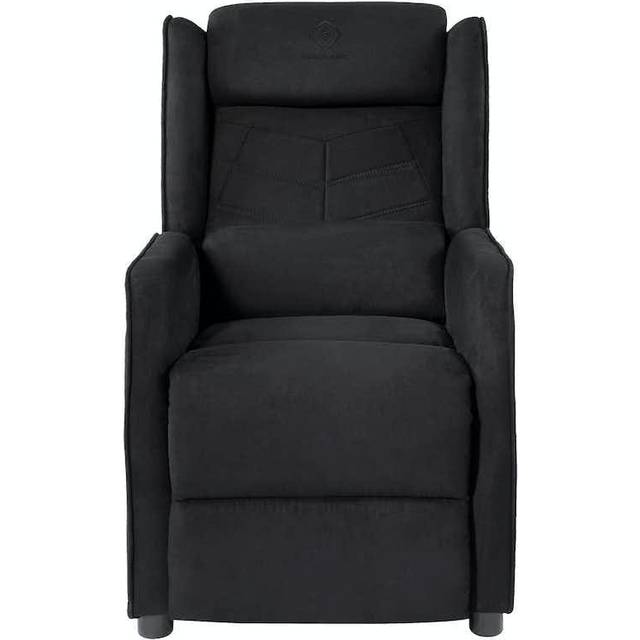 DC430 Fåtölj Alcantara tyg. recliner. 49cm bred sittdyna. svart