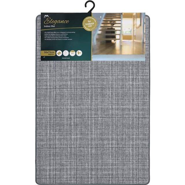 JVL Elegance Mat, 50x75cm - Grey, Grey