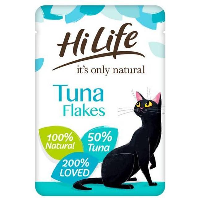 Hilife Its Only Natural Cat Pouch Tuna Flakes In Jelly 70g (Pack of 18)