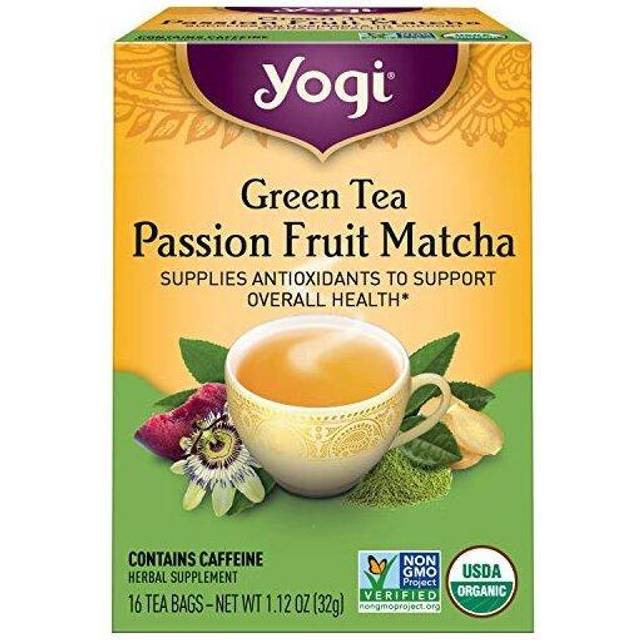 Yogi Tea - Green Tea Passion Fruit Matcha (6 Pack) - Supplies Antioxidants - 96 Tea Bags