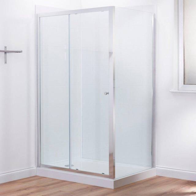 Mira Elevate 1200x800mm Sliding Shower Door 6mm Safety Glass Side Panel Bathroom