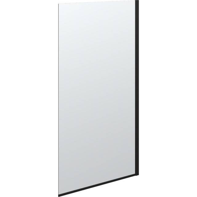 Dansani fast vägg 197,5 x 97-99 cm svart/klar glas