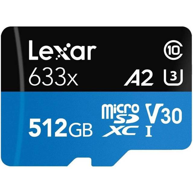 Lexar High Performance 633x microSDXC UHS-I Card with Adapter 512GB