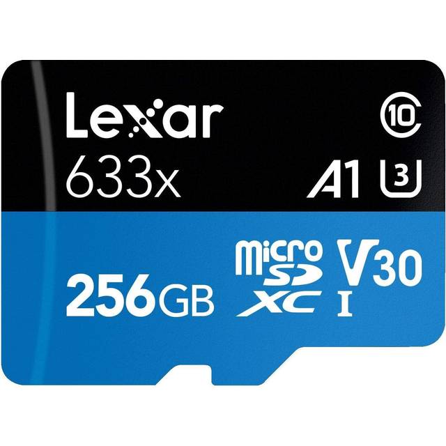 Lexar High Performance 633x microSDXC UHS-I Card with Adapter 256GB