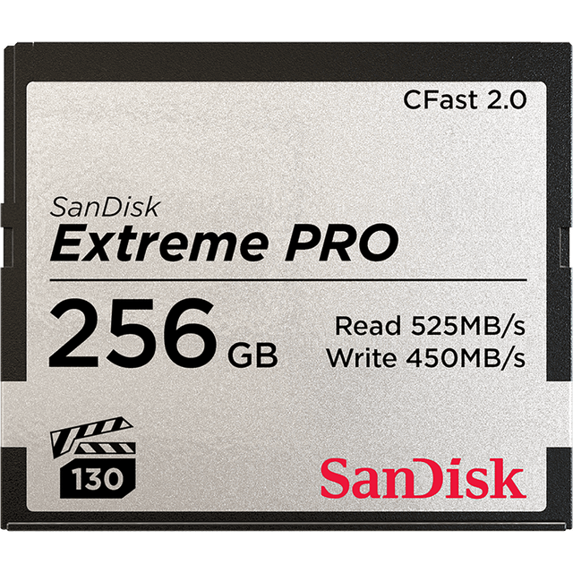 SanDisk 256GB Extreme PRO CFast 2.0 Memory Card SDCFSP-256G-A46D