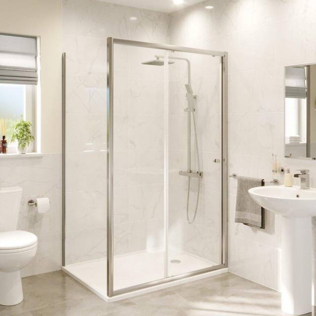 Hydrolux Sliding Shower Enclosure 1200 x 760mm - 4mm