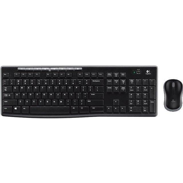Logitech MK270 – pålitlig trådlös tangentbords- och muskombination in Svart, Magyar (Qwertz)