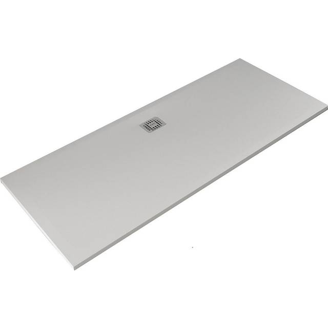 RAK Ceramics Feeling Rectangular Bathtub Replacement Shower Tray | White | Stainless Steel | 1700mm x 700mm