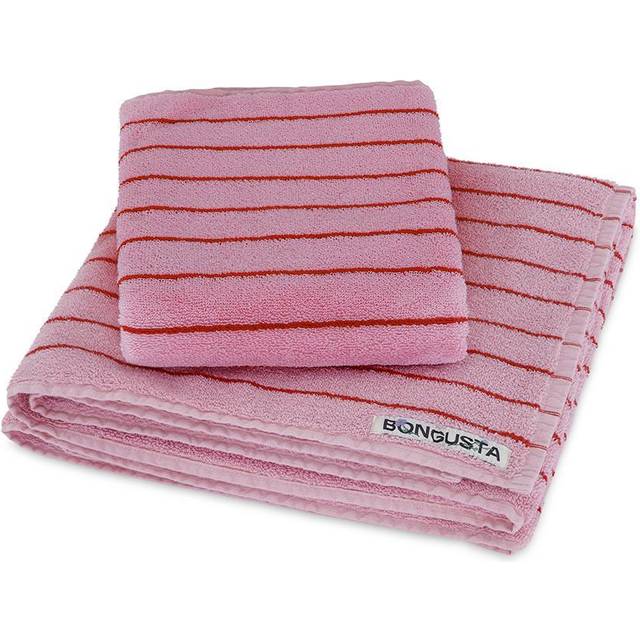 Bongusta Naram Bath Towel 70x140cm Pink & Ski Patrol Pink (140x70cm)