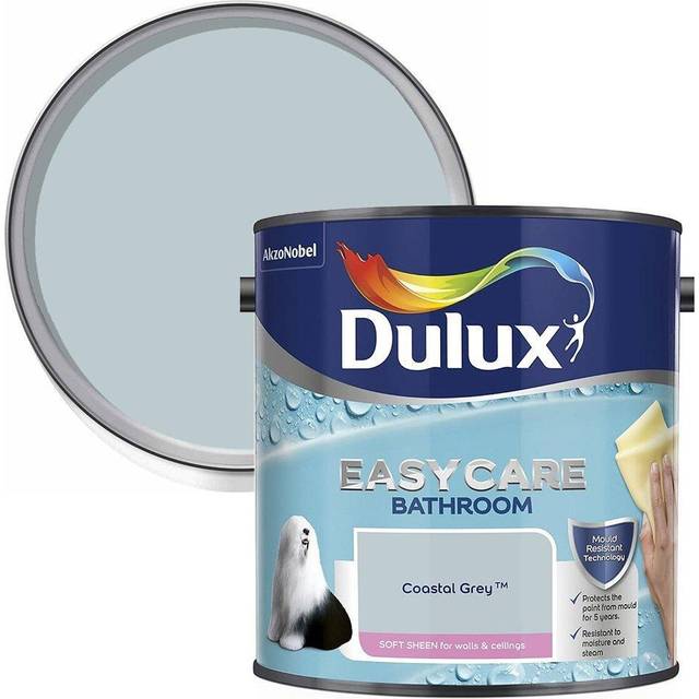 Dulux Easycare Bathroom Coastal Grey Soft Sheen Emulsion Paint 2.5L