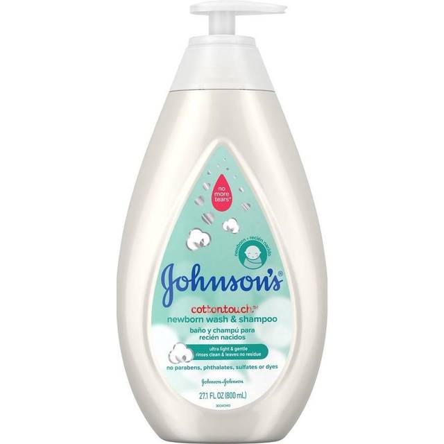 Johnson's CottonTouch Newborn Baby Wash & Shampoo, 27.1 fl. oz