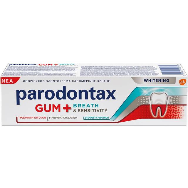Parodontax Gum And Sens Whitening Blekningstandkräm för tänder 75 ml