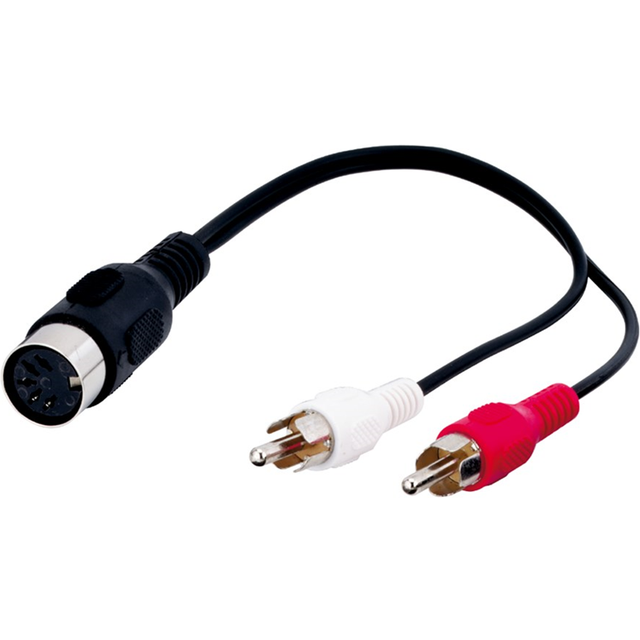 DIN / RCA adapterkabel 0,2 m