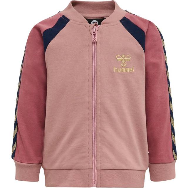 Zip up baby tracksuit jacket Hummel League - Rose - 9/12 monthes