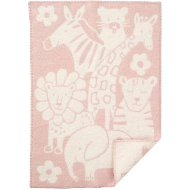 Klippan Yllefabrik - Picnic Pläd 65x90 Cm - Rosa