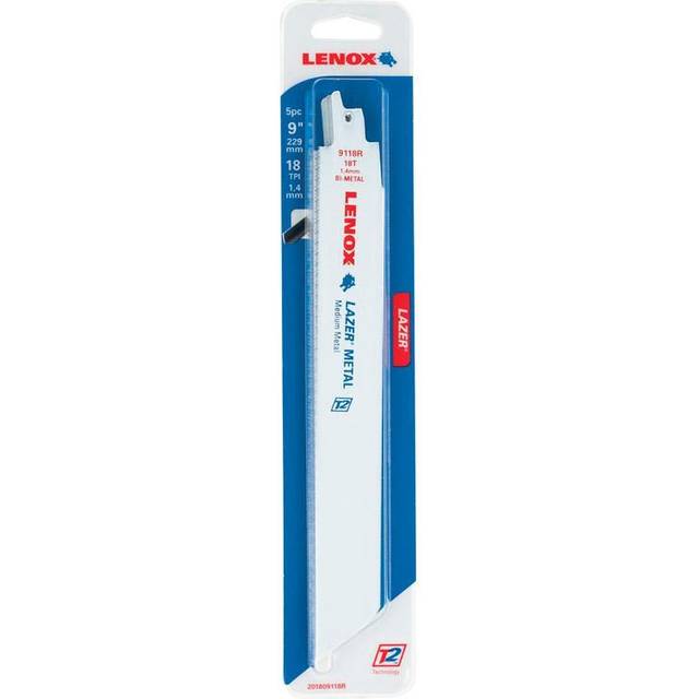 Lenox 201809118r Reciprocating Saw Blade 18 Tpi 229mm / 9″ (5 Pack)