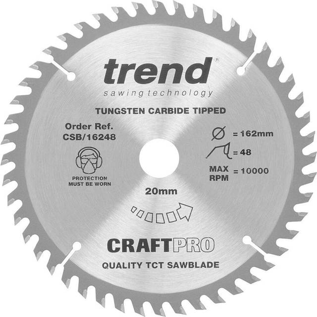 CSB/16248 Craft Saw blade 162mm x 48T x 20mm - Trend