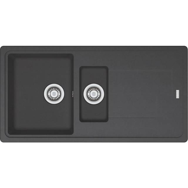 Franke Titan Reversible Composite Kitchen Sink & Drainer 1.5 Bowl in Graphite Tectonite Composite