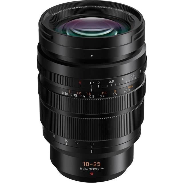 Panasonic 10-25mm f/1.7 Leica DG Vario-Summilux Camera Lens in Black