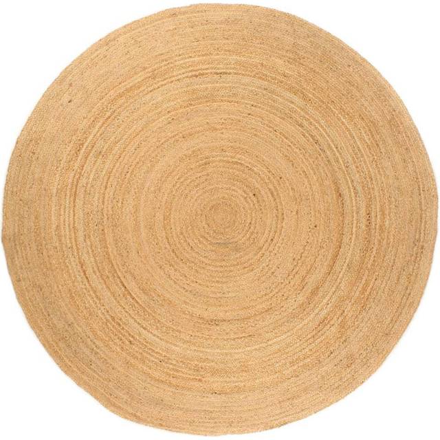Jutematta flätad rund 210 cm rund