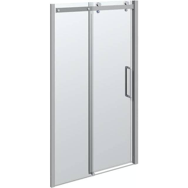 Scanbad Skydedør Sæt 1200 Mm   Deluxe Krom/klar