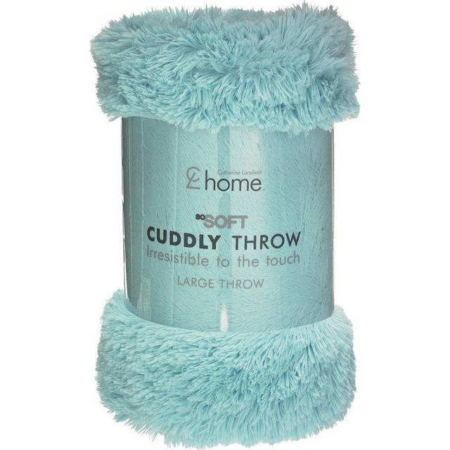 Catherine Lansfield Cuddly 150cmx200cm Throw Duck Egg Blue