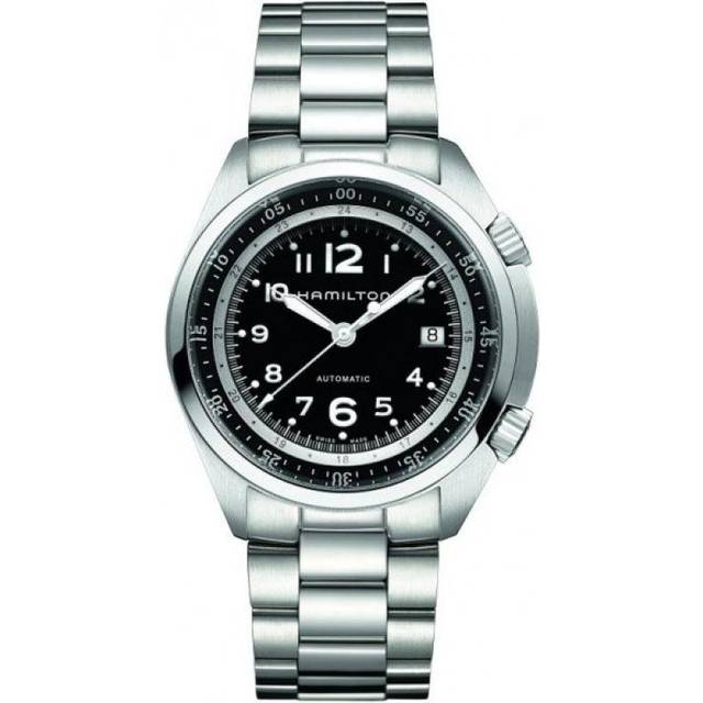 Hamilton Watch Khaki Aviation Pilot Pioneer Auto - Black