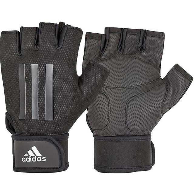 Adidas Half Finger Weight Lifting Gloves - S - Grey