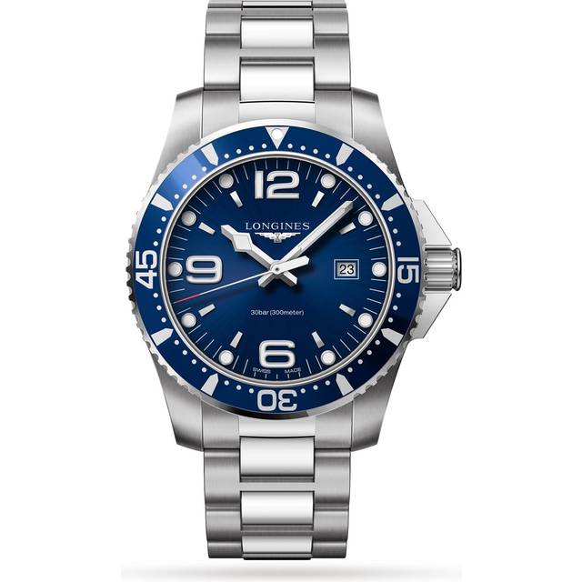 HydroConquest 44mm Stainless Steel Mens Watch - Blue