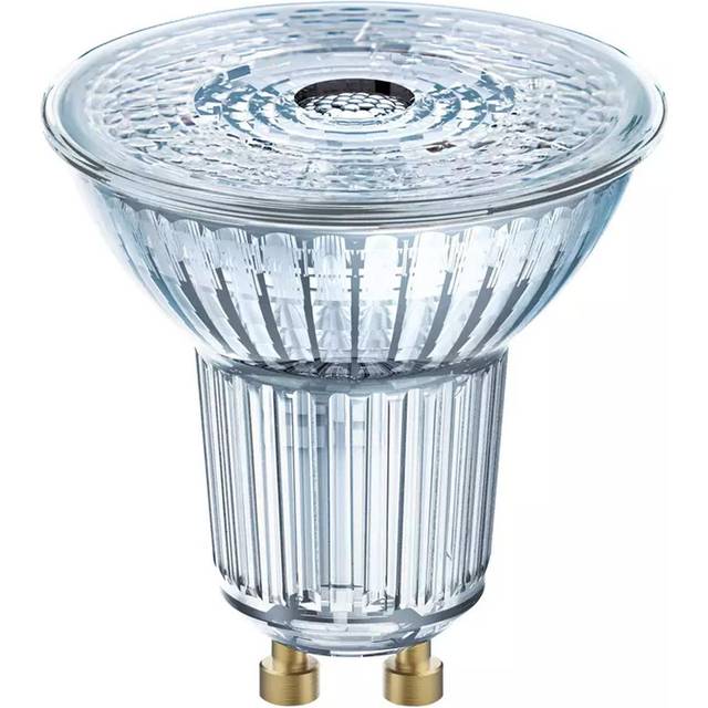 OSRAM dimbara LED-reflektorlampor med GU10-sockel | energibesparande, 50 W ersättning, mycket lång livslängd (25 000 H), strålvinkel 36 °, kall vit | PAR16 50 36° 4,5 W/4000 K GU10 i 5-pack