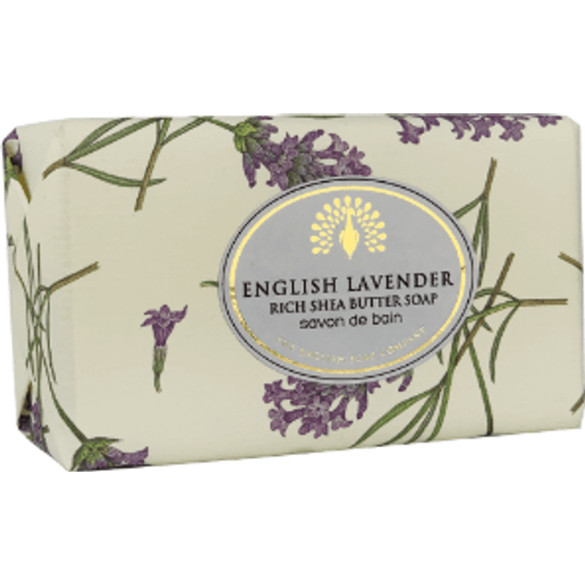 English soap co english lavender wrapped soap bar 200g floral scented bath gift