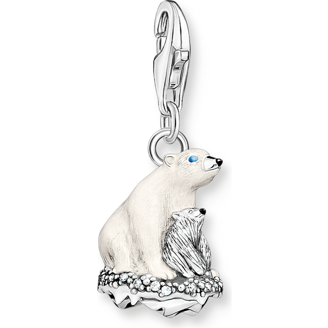 THOMAS SABO Classic Silver Polar Bear Charm For Women - silver