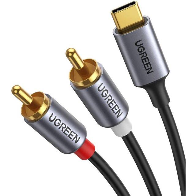 USB C to RCA Cable 1.5M Type C Phono Red White Audio DAC Lead Compatible with iPhone 15 Pro Max iPad Pro/Mini 6/Air Galaxy S24 S23 Ultra S22 S21 S20