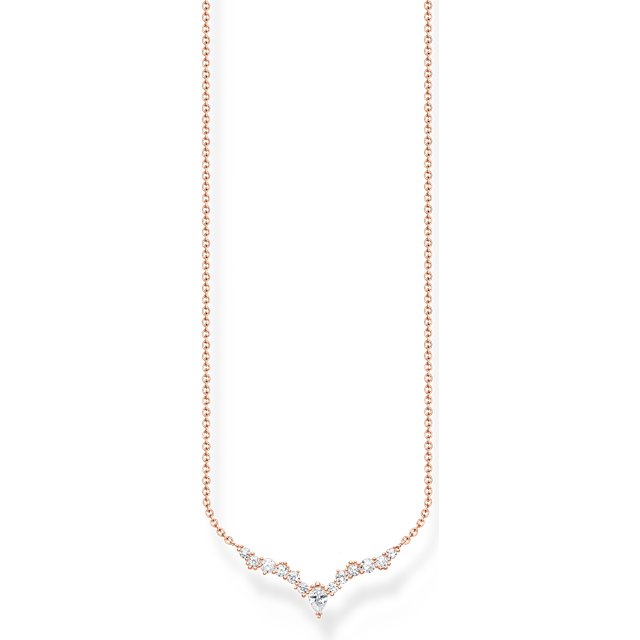 Thomas Sabo | Halsband iskristaller roséguld | Guld | 40-45 cm