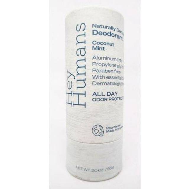 Hey Humans Coconut Mint Vegan  Aluminum Free Deodorant with Natural Ingredients  Coconut Oil & Shea Butter | All Day Odor Protection for Women & Men |