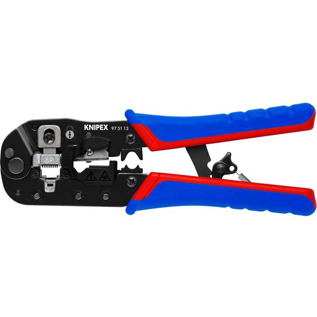 Knipex Presstång för Western-kontakt brunerat, Med flerkomponentsöverdrag 191 mm 97 51 13
