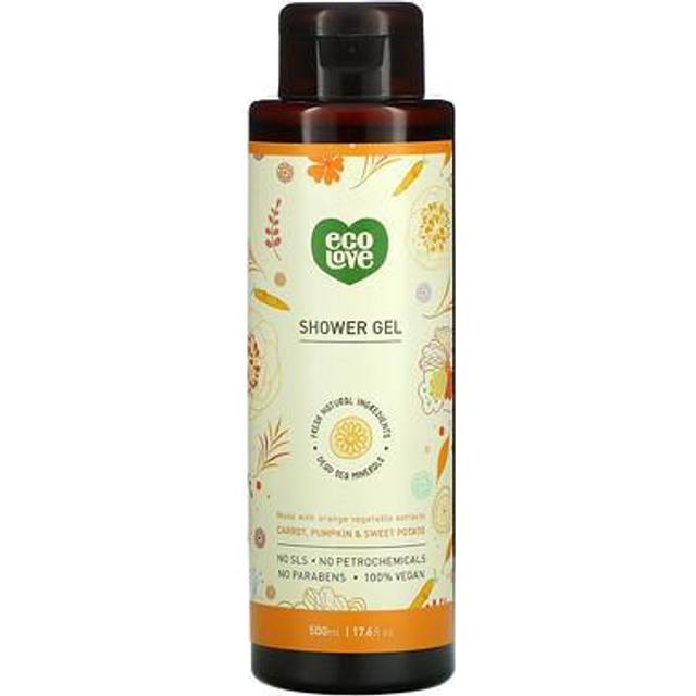 Eco Love, Shower Gel, Carrot, Pumpkin & Sweet Potato, 17.6 fl oz (500 ml)