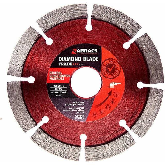 Abracs GP ABDD115M Diamond Segmented Blade - 115 x 10 x 22mm