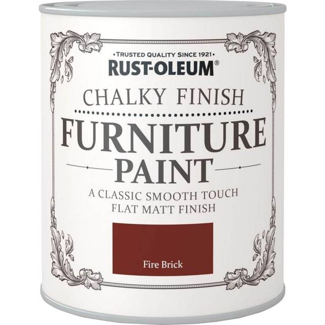 Rust-Oleum Chalky Furniture Paint - FIRE BRICK - 750ml - Red