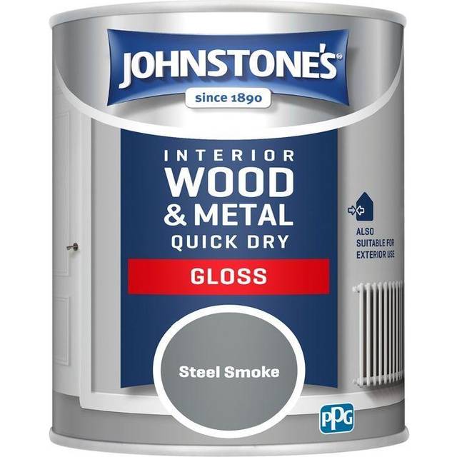 Johnstone's Quick Dry Gloss Paint 750ML - Steel Smoke