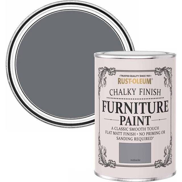 Rust-Oleum Anthracite Matt Furniture Paint - Dark Grey