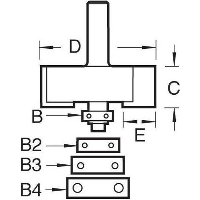 Trend - 46/96X1/4TC 1/4'' 12.7mm x 32mm Bearing Guided Trimmer Router Bit Cutter
