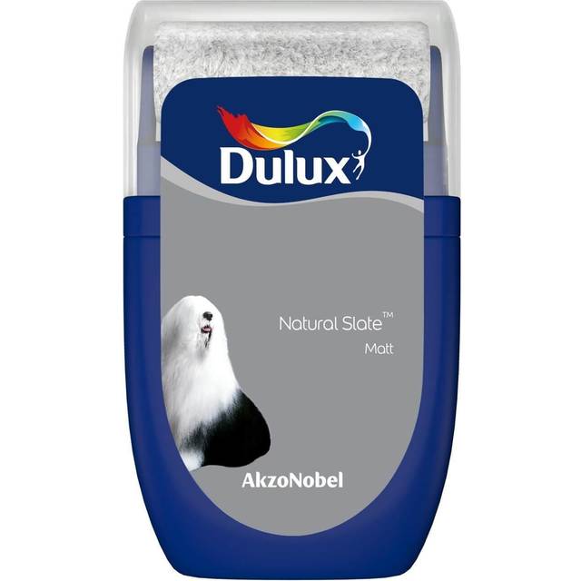 Dulux Natural Slate Matt Emulsion Paint Tester Pot 30ml - Grey
