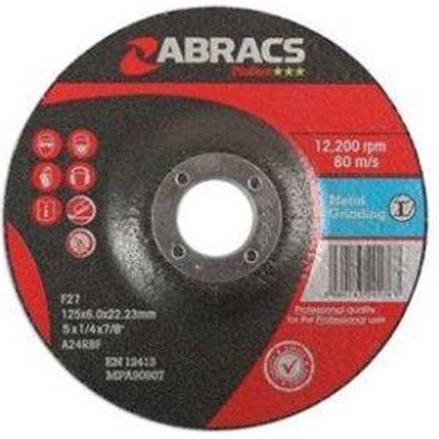 Connect Abracs Metal Grinding Discs 125mm X 6.0mm 10pc 32053