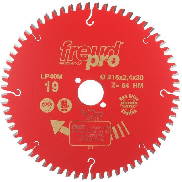 Freud f03fs09821 metal circular saw blade 216mm x 30mm x 2.5mm x 64t