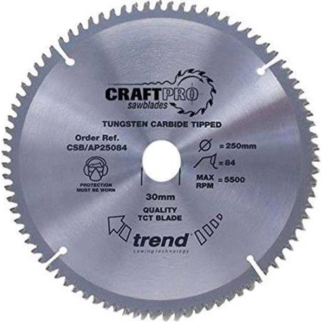 Trend Craft Saw Blade Aluminium & Plastic 216mm x 64 Teeth x 30mm