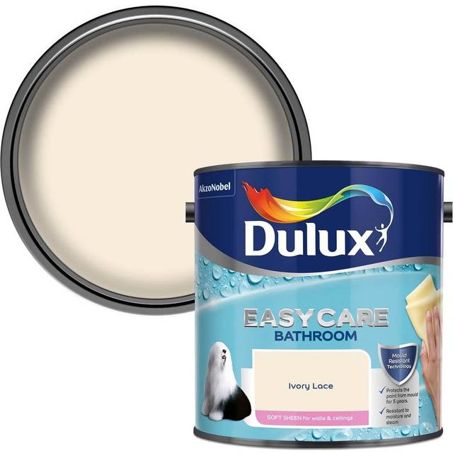 Dulux Easycare Bathroom Soft Sheen, Ivory Lace 2.5L