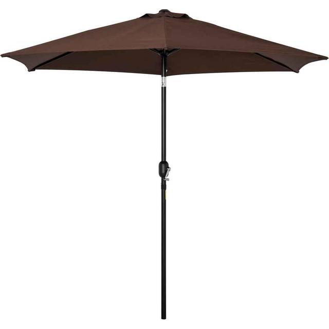 Outsunny Premium Patio Parasol With Tilt Crank | Wowcher - Red