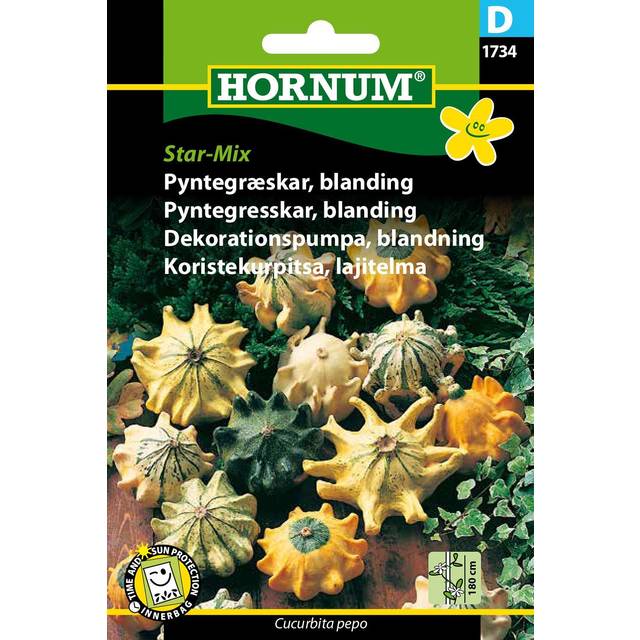 Hornum Pyntegræskar, blanding, Star-Mix D 1734 Blomsterfrø